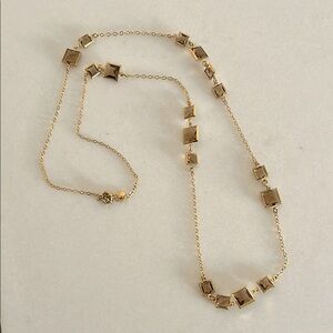 J Crew Amber Station necklace